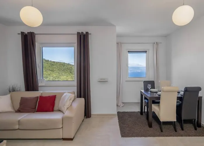 דירה Montana - Panorama 1 With Beautiful Sea View Near Opatija Veprinac